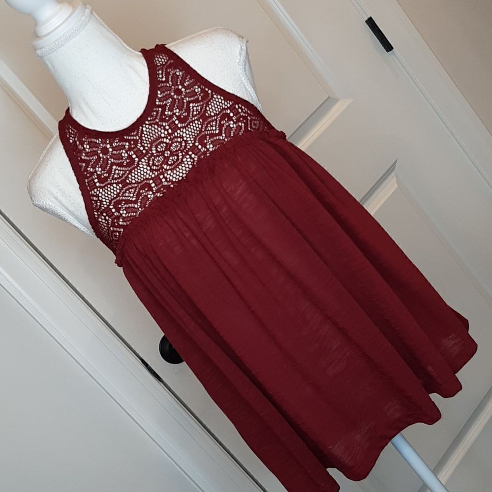 No Boundaries sz M(7-9) junior lace bodice top NWOT